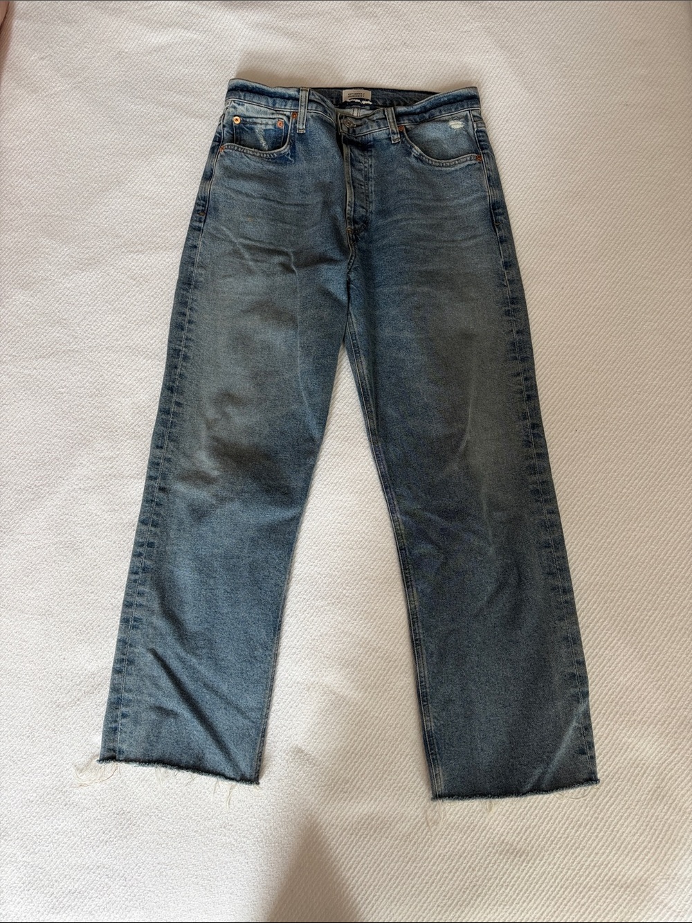 Citizens Of Humanity Vintage Wash Blue Straight Jeans